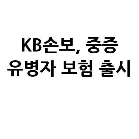 KB손보 3.N.5 슬기로운 간편건강보험 Plus 보장 혜택 내용