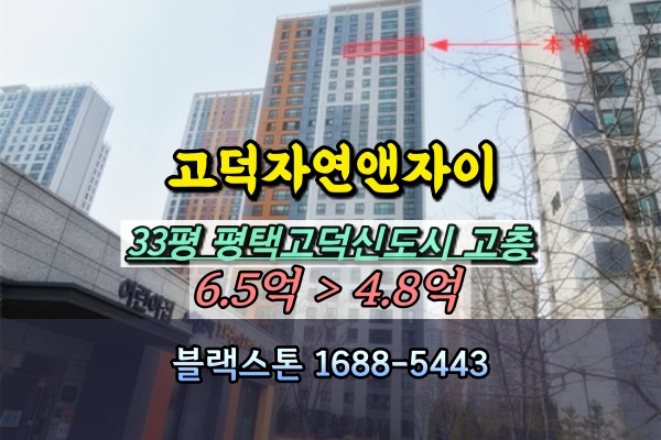  고덕자연앤자이 경매 33평 고층 703동