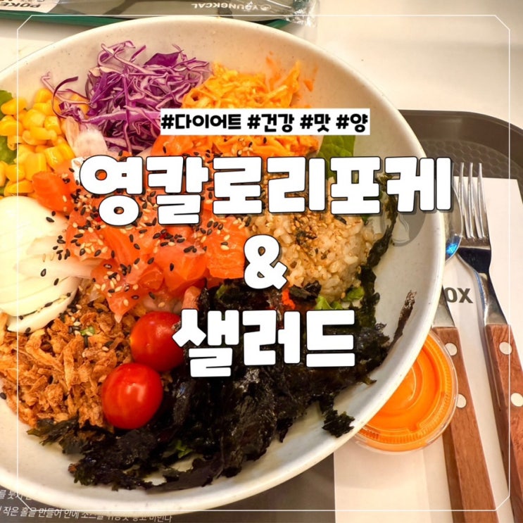  [대전 둔산동] 다이어트하기 너무 쉬운 건강과 맛,양 모두 챙긴 영칼로리포케&샐러드