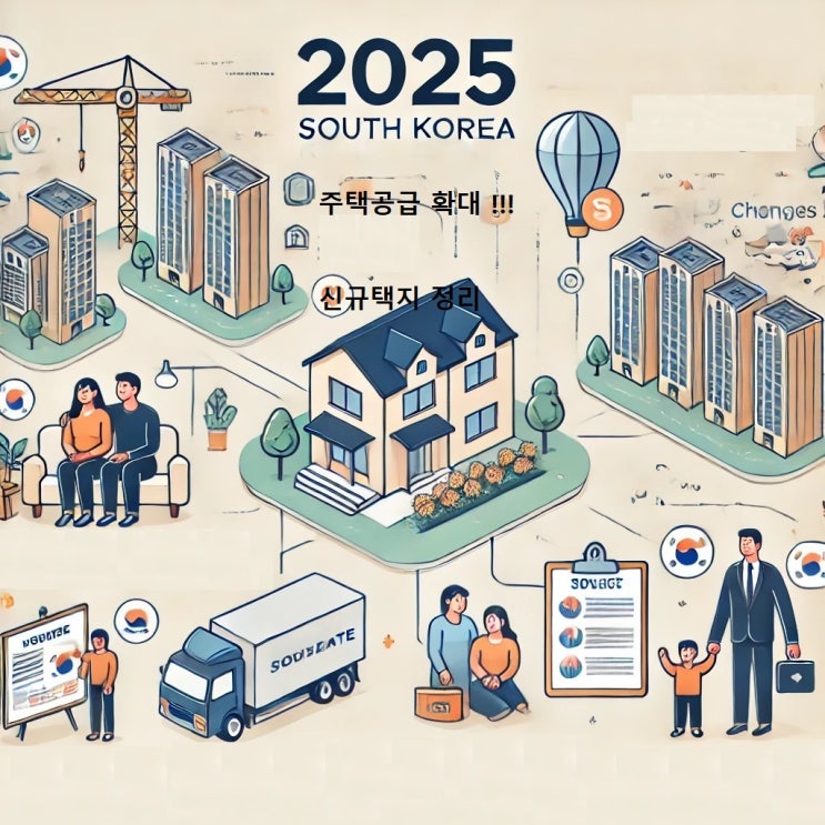  "2025년 이후 주택 시장, 3기 신도시와 신규 택지가 이끈다!" - 신규택지 정리