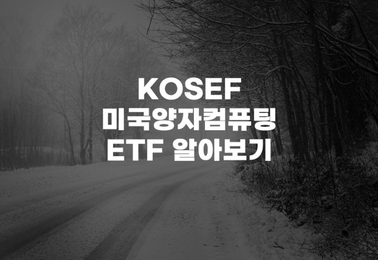  KOSEF 미국양자컴퓨팅[498270] ETF 분석 아이온큐 양자컴퓨터 큐비트 주가 주식 전망