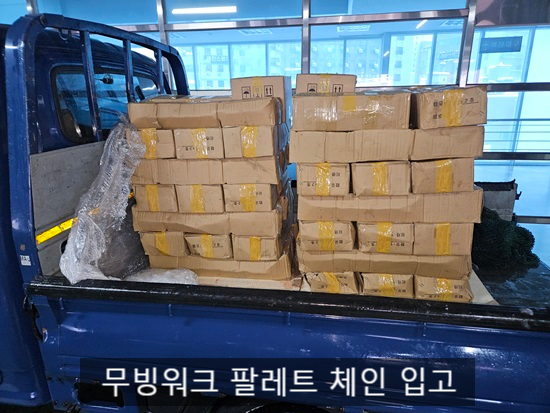  무빙워크 팔레트(PALLET) 체인 교체 공사