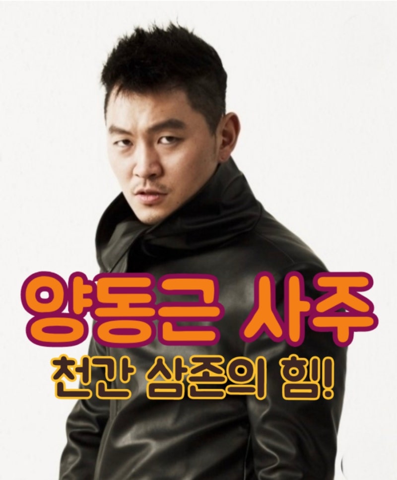 양동근 사주 - 천간삼존(天干三存)의 엄청난 존재감! ft 기해일주(己亥日柱)