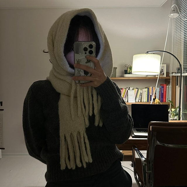 베를린스카프 완성, 뜨개입문자의 첫 작품 🧣✨