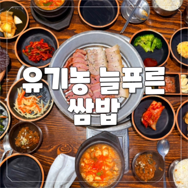 [대전 유성구 구암동] 한상 가득 채소, 유기농 늘푸른 쌈밥으로 끝맛집 추천