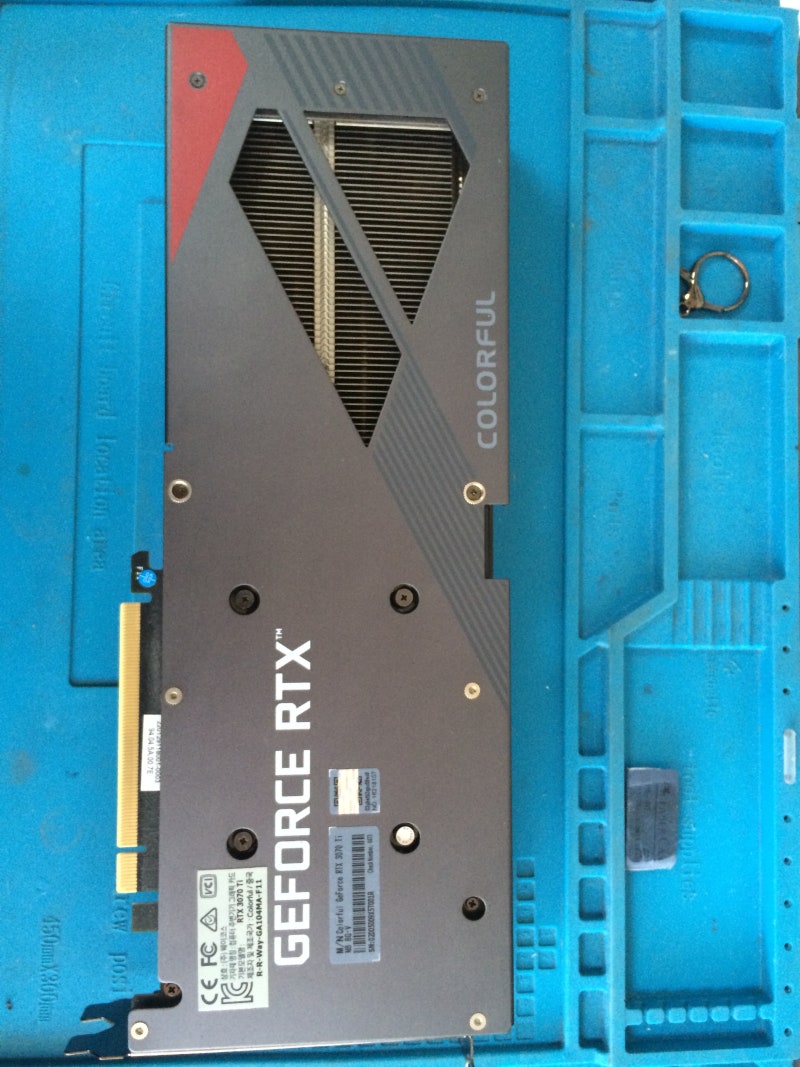 광주광역시 그래픽카드 청소및 서멀그리스 재도포 rtx3070ti 작업과정