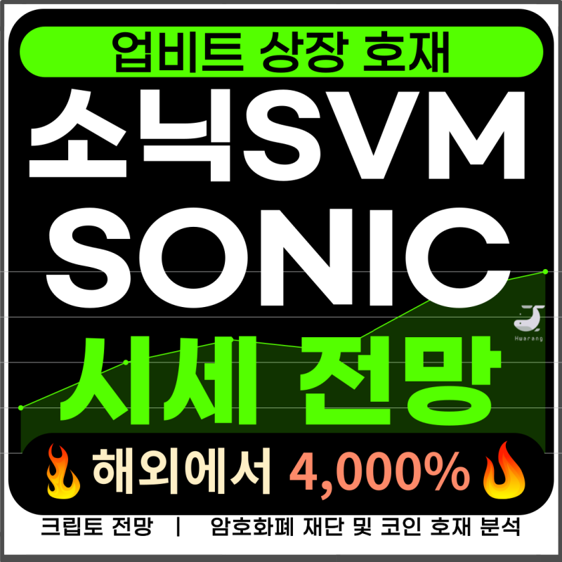 소닉SVM 코인 업비트 상장 호재, 해외 거래소에서 4,000% 돌파 틱톡 관련 프로젝트