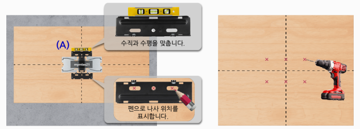  32인치~85인치 DID 설치 방법 (인치별)