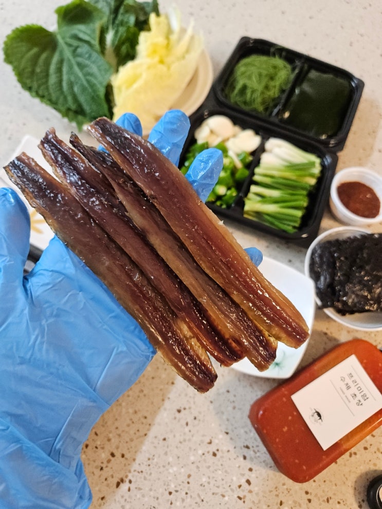  [삐삐스 건어물 포항 구룡포 과메기 야채세트 완전손질] 제철 과매기 제대로 즐기기