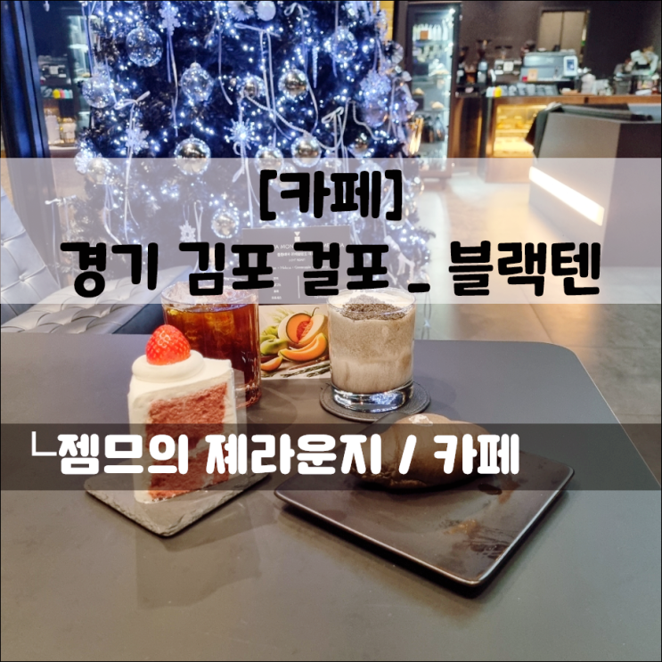 김포 걸포동 대형카페 블랙텐, 애견동반 가능한 감성 카페