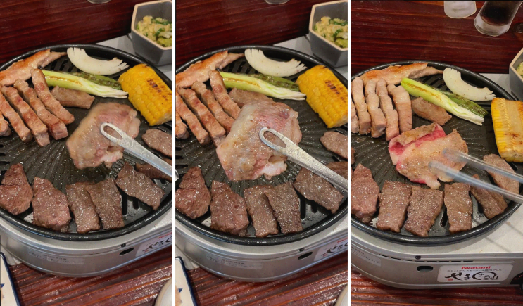  다양한 고기를 가족과 즐길 수 있는 배키욘방 야끼니꾸오