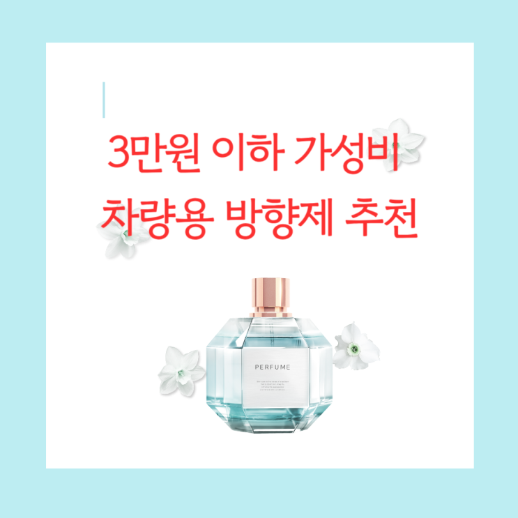  [3만원 이하 선물] 가성비 차량용 방향제 추천