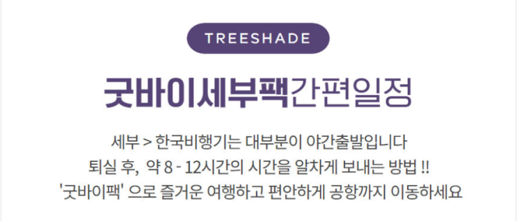  세부 여행 준비 4. 세부 마지막 날 하기 좋은 굿바이 팩 투어 트리쉐이드
