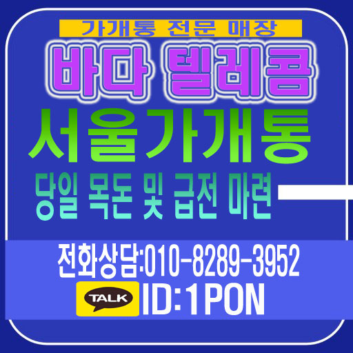 서울가개통 당일 간편하게 이용 가능한 곳