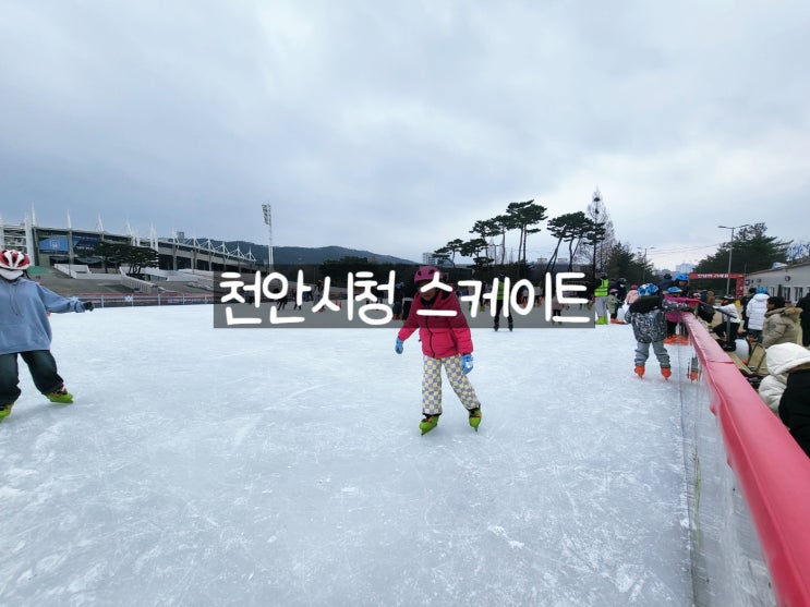  천안시청 스케이트장 천안종합운동장 무료 야외 스케이트 눈썰매