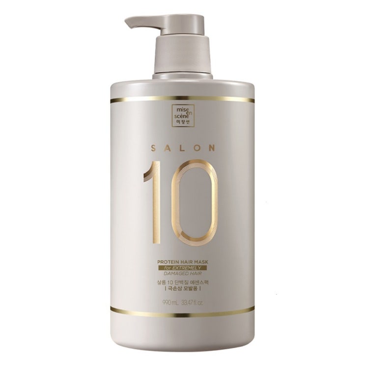 미쟝센 살롱10 단백질 에센스 극손상 헤어팩, 990ml, 1개