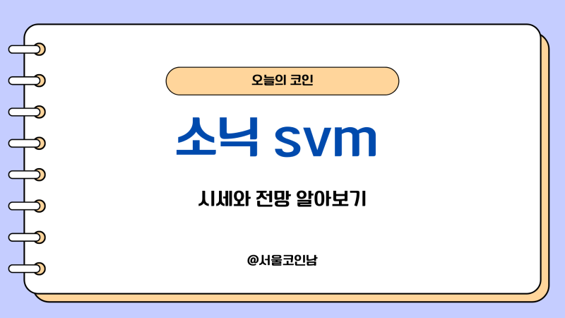 순식간에 핫해진 소닉 SVM 코인, 시세와 전망