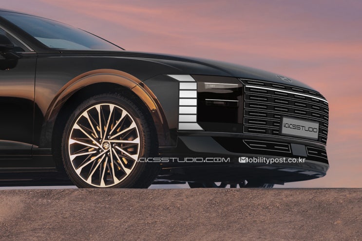  팰리세이드 디자인은 그랜저를 위한 것? 그랜저 페이스리프트 가상 예상도 - 202* Hyundai Grandeur Rendered?