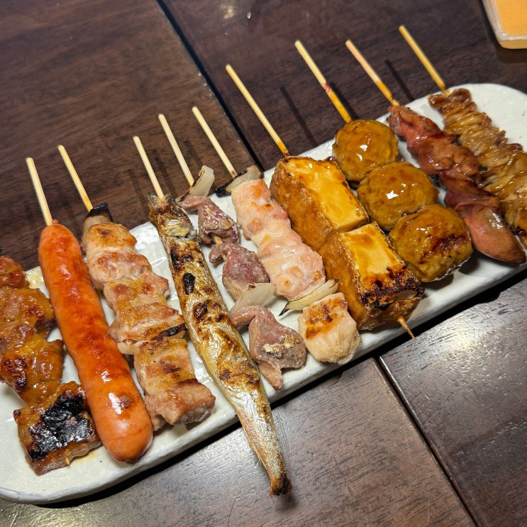  후쿠오카 하카타 야키토리 무이치몬 솔직후기 모둠꼬치