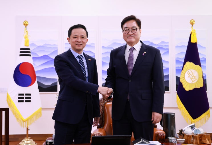 우원식 의장, 다이빙 신임 주한중국대사 접견… <b>한중 관계 발전</b>... 
