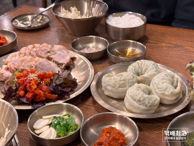  평촌롯데백화점 지하1층맛집 한티옥 안양보쌈 잘하는 곳