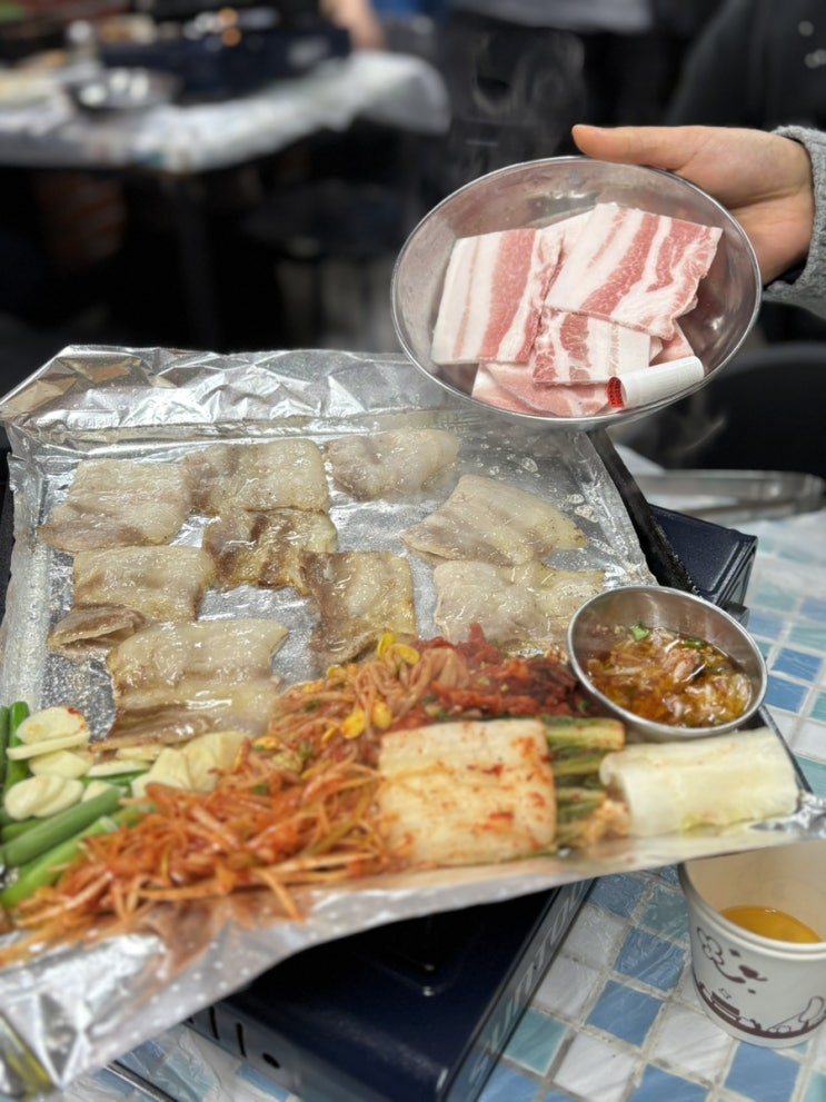  용산 보광동 맛집 잠수교집, 역대급 냉삼 보광동 회식 고기집