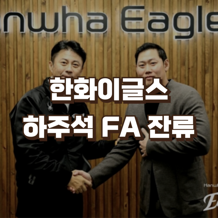 한화이글스 하주석 1년 <b>계약</b> 잔류 연봉 옵션 | 프로<b>야구 FA</b> 현황