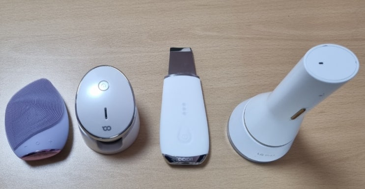  [내돈내산 실리콘 전동 클렌저 비교] 오아 진동클렌저, 올리브영 게스케, 디디다 워터필링기, LG프라엘 솔직후기