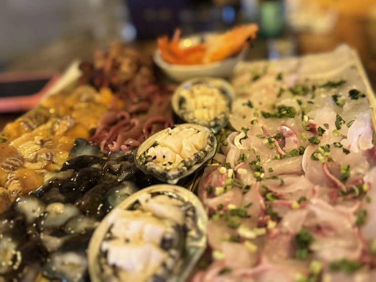  해산물 맛집 성남동 바라보다 후기