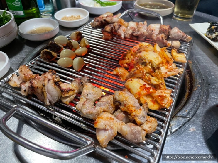  망원역 술집 한강껍데기 삼겹살 맛집 고깃집 웨이팅