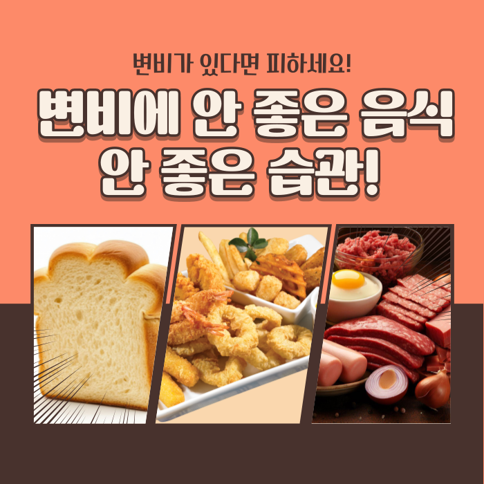 변비 조심하세요! 변비에 안좋은 음식,습관 알아보기