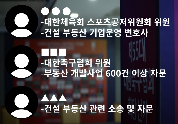 충격 <b>축구협회</b> 선거위원 8명 중 3명 <b>정몽규</b> 측근?!
