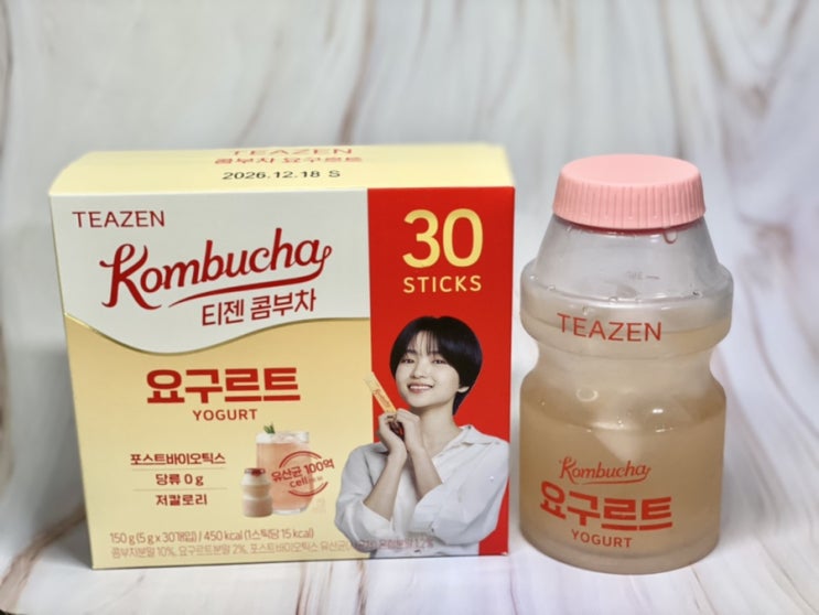  새콤달콤한 요구르트 맛 티젠 콤부차 신상