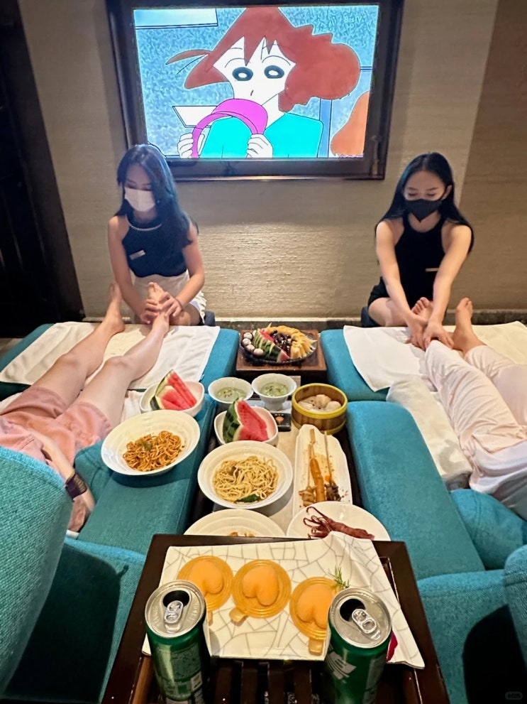  잘생긴 남자들의 천국의 마시지~허난성 창사 마사지 체인점!