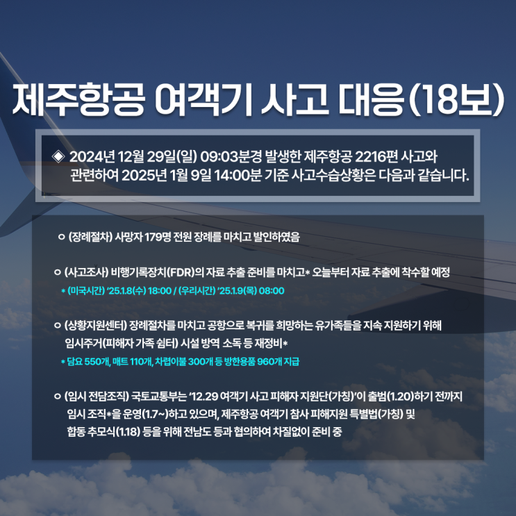 제주항공 <b>여객기 사고</b> 대응(18보)