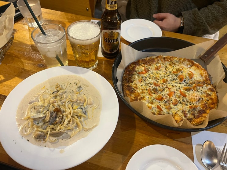  [구월동맛집] 보통날의 파스타에서 해물크림파스타, 마르게리따 피자 후기