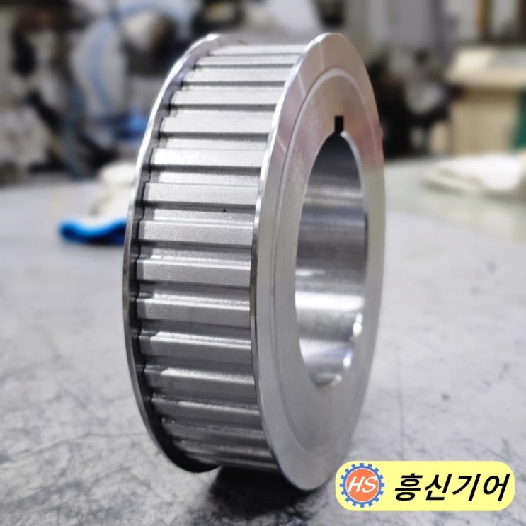  타임기어 H형150 x 40T 제작가공