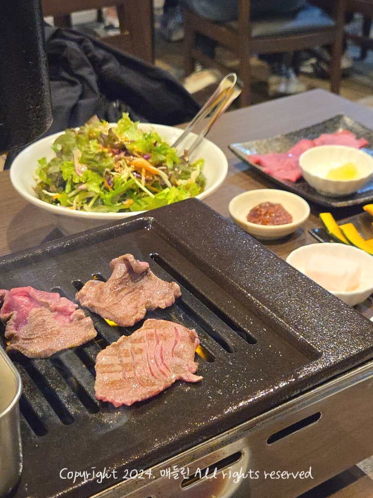  일본 여행 후쿠오카 맛집 추천 야키니쿠 하나비 예약방법 메뉴판 음식 맛 솔직후기
