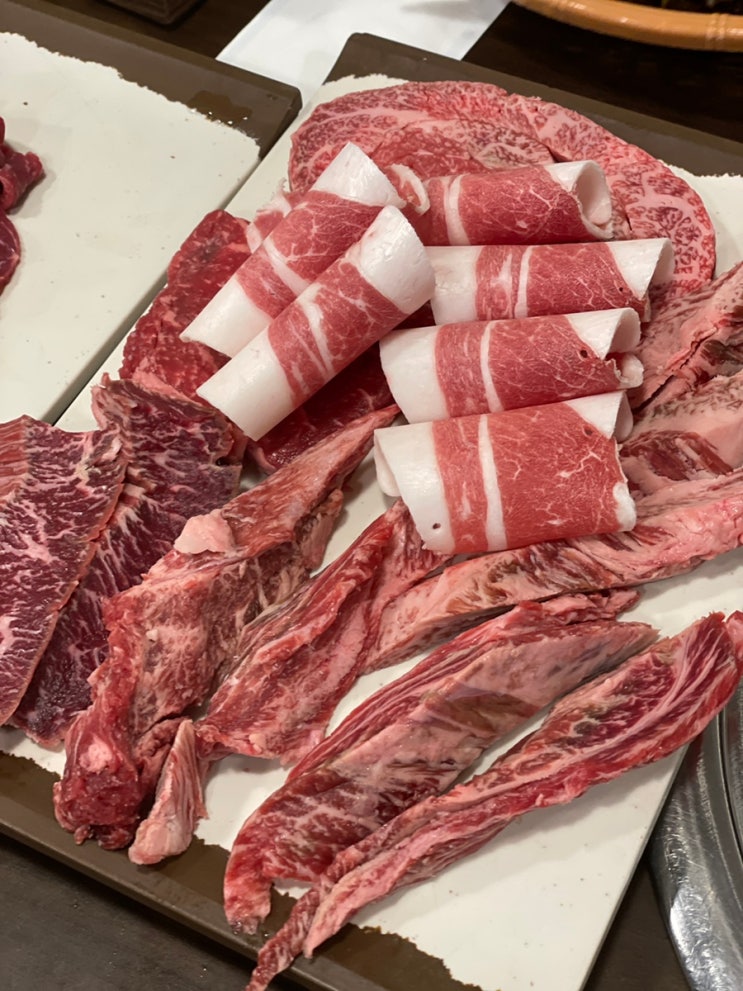  분당 정자 특수모듬구이 육사시미 맛집 정육식당 장다리식당