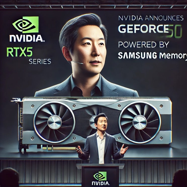 “엔비디아 <b>젠슨 황</b>, <b>RTX50</b>에 <b>삼성 메모리</b> 탑재 공식 확인”