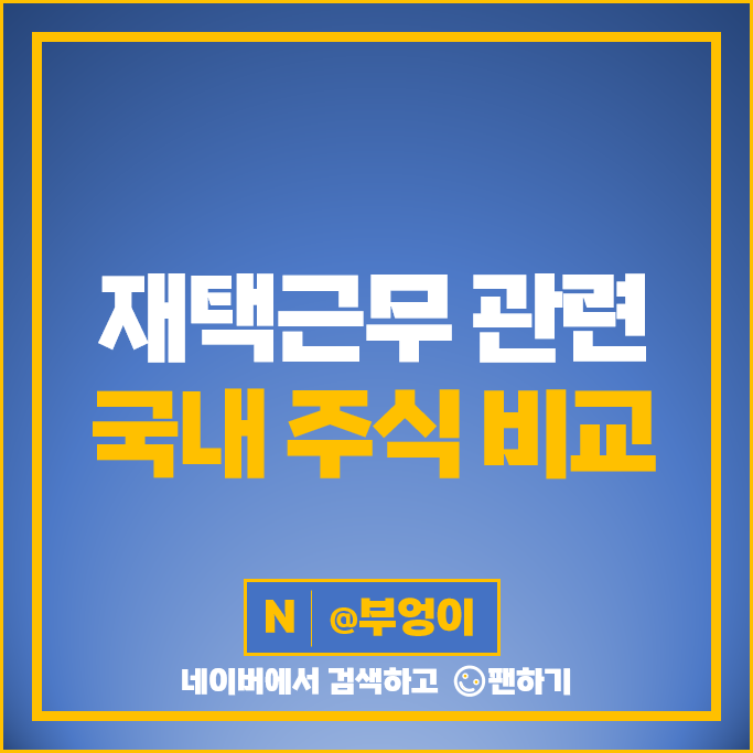 재택근무 관련주 비대면 주식 더존비즈온 NHN 주가 포시에스 재택근무 관련주 비대면 주식 더존비즈온 NHN 주가 포시에스