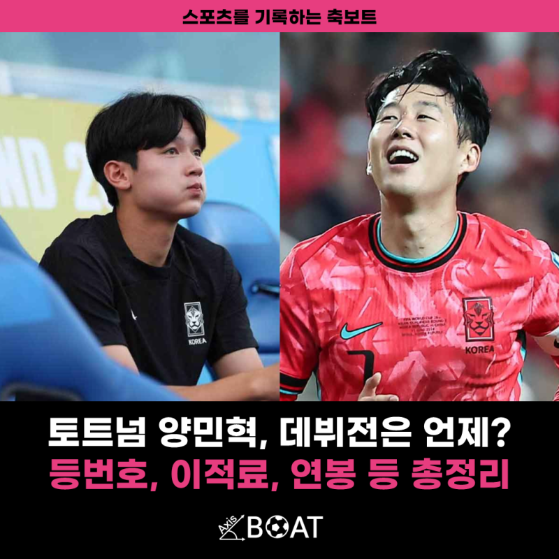 토트넘 양민혁 | 등번호, 연봉, 이적료 등 모든 내용 총정리(ft. 데뷔전 경기는 언제?)