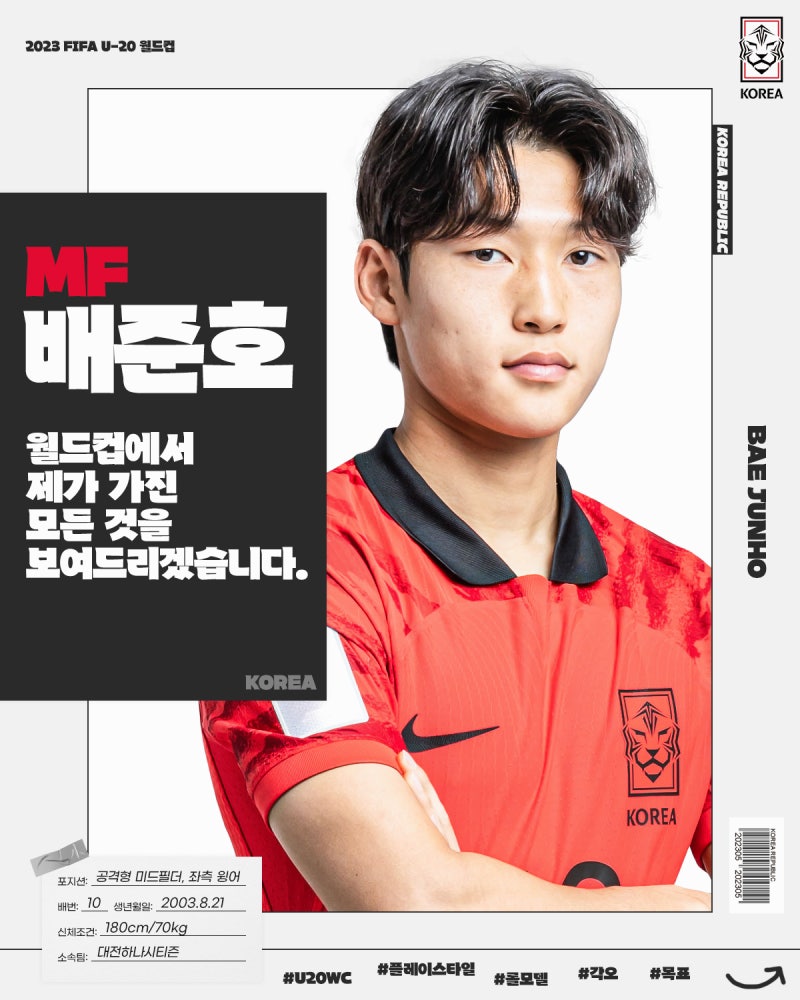 [U20WC] ‘플레이메이커’ 배준호는 공격을 진두지휘한다