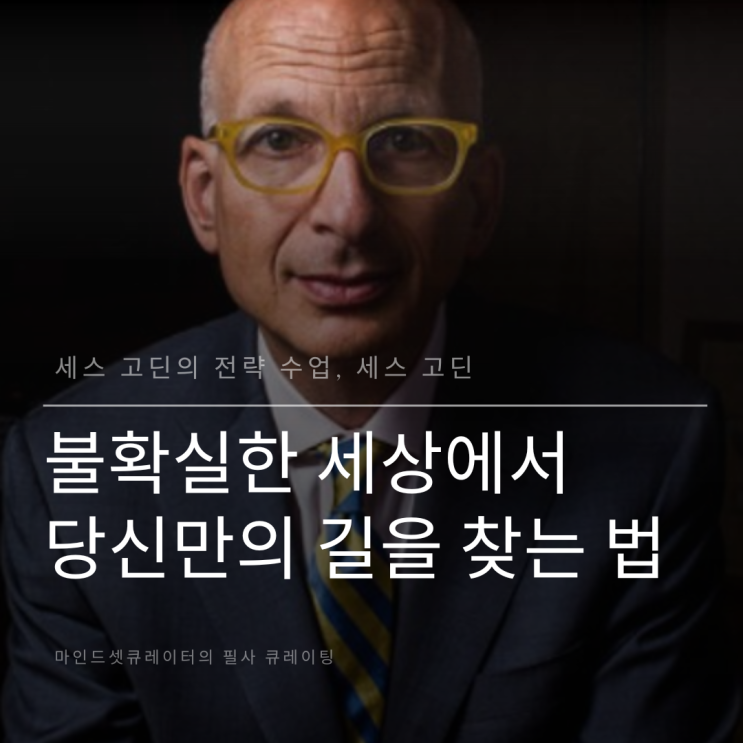  세스 고딘의 전략 수업: 불확실한 세상에서 당신만의 길을 찾는 법