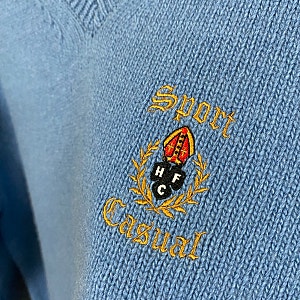 헤리티지플로스 니트 후기 / 크레스트 메리노 울 브이넥 니트 CREST 7G MERINO WOOL V-NECK / 스카이....