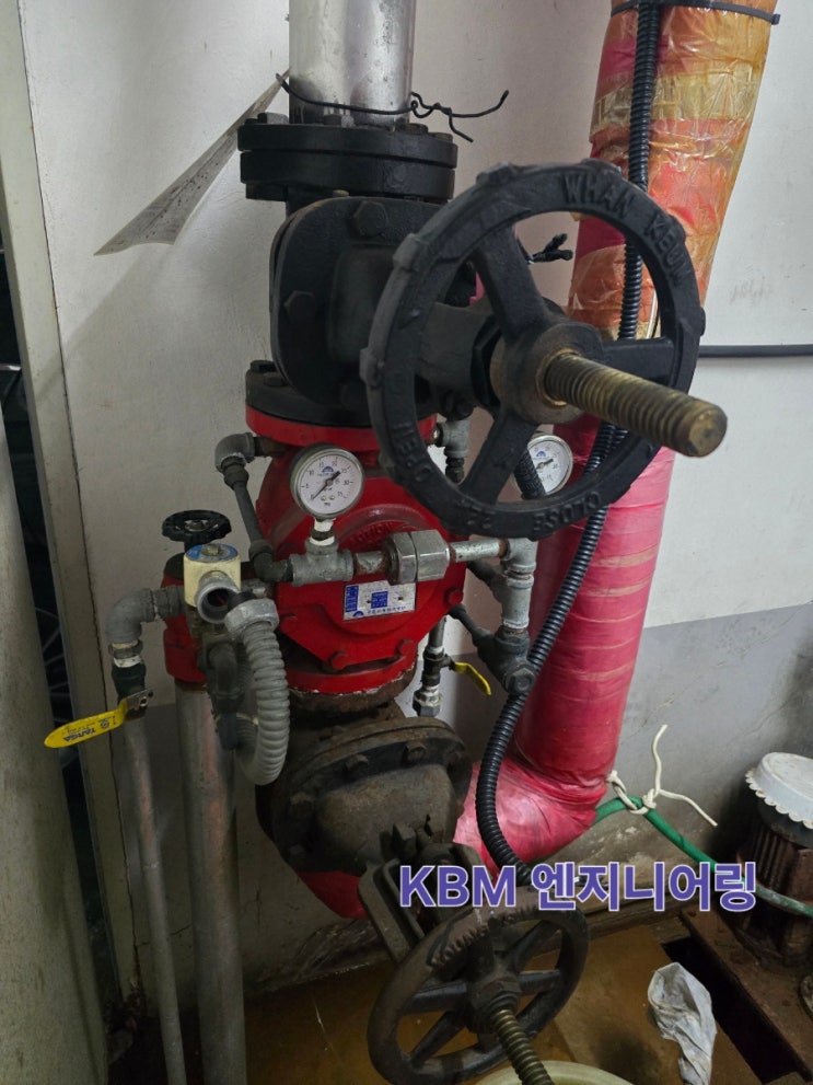  양주시  병원건물 프리액션밸브교체 및 소방배관용접 작업