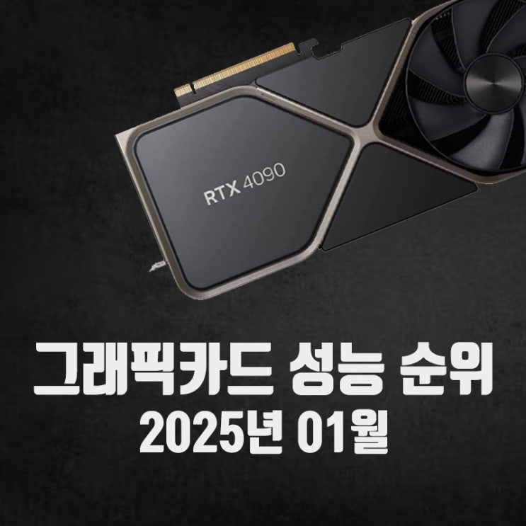  그래픽카드 성능 순위 2025년 01월