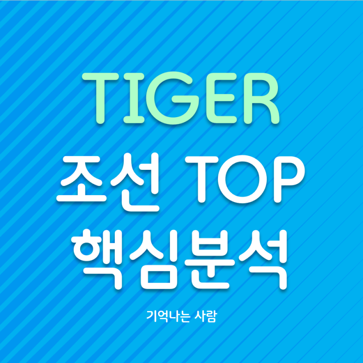  TIGER 조선TOP10 ETF 주가전망 및 구성종목