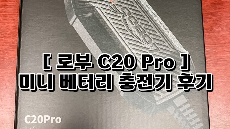 [ 로부 C20 Pro ] 바이크용 미니 배터리 충전기 사용 후기. 겨울철 꿀템
