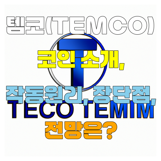  템코(TEMCO) 코인 소개 작동원리 장단점 전망은??